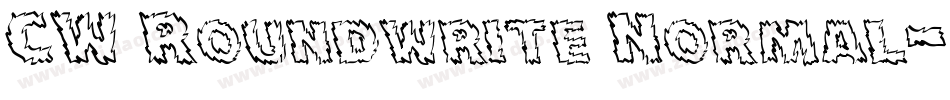 CW Roundwrite Normal字体转换